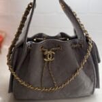 Chanel Handbag 25C Hobo Bags 30cm Warm Grey