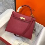 Kelly Inspired HandBag Embossed Leather Hermes