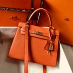 Hermes Kelly 25Cm Caviar leather Bag
