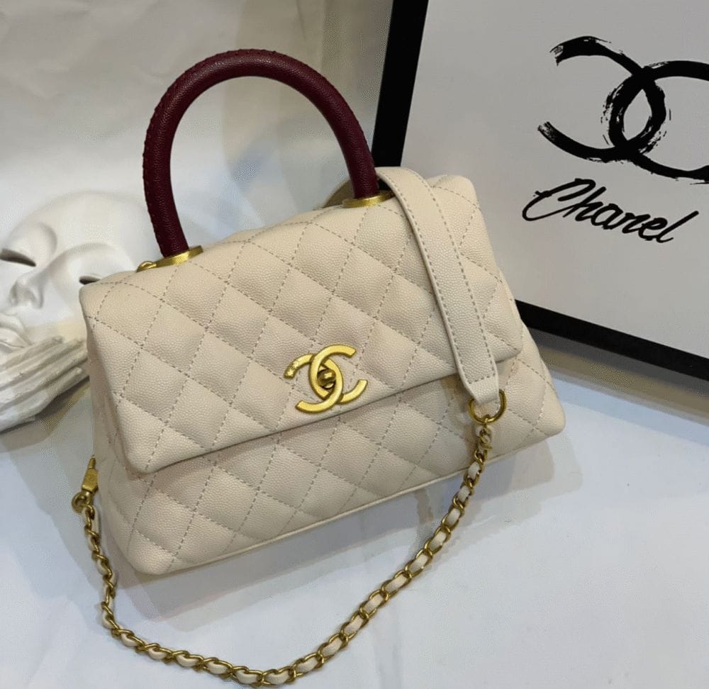 Chanel Coco Handle Small White Bag