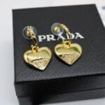 Prada Earrings Gold Eternal Medium Drop