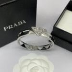 Prada Eternal Gold cut-out bangle bracelet