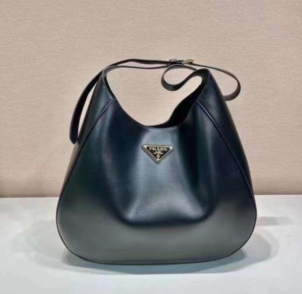 Prada HandBag Calfskin Large Hobo Bag