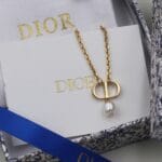 Christian Dior Petite CD Necklace
