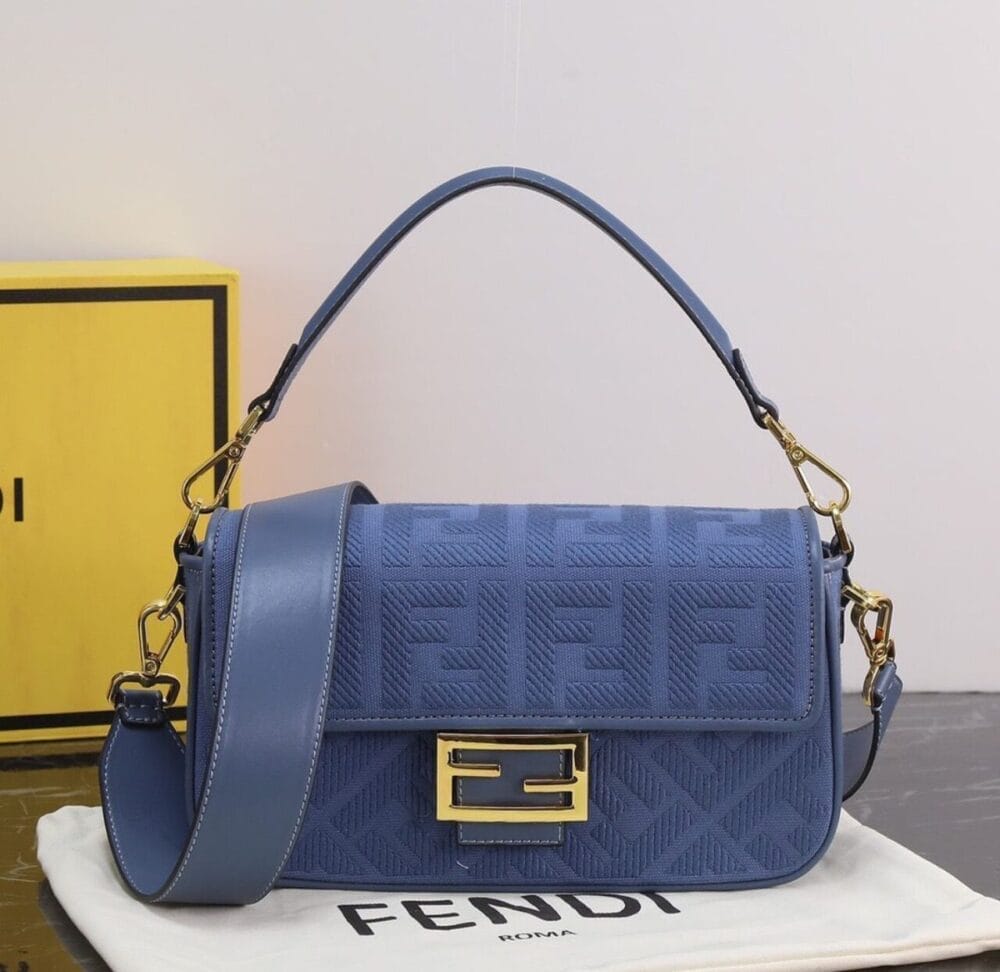 Fendi Baguette Purple Bag