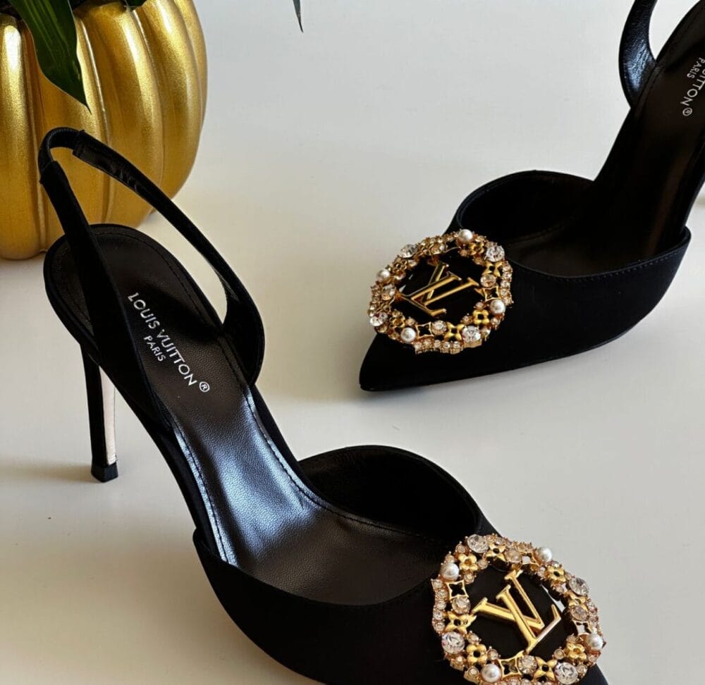 Louis Vuitton Met Sling back Pump Heels