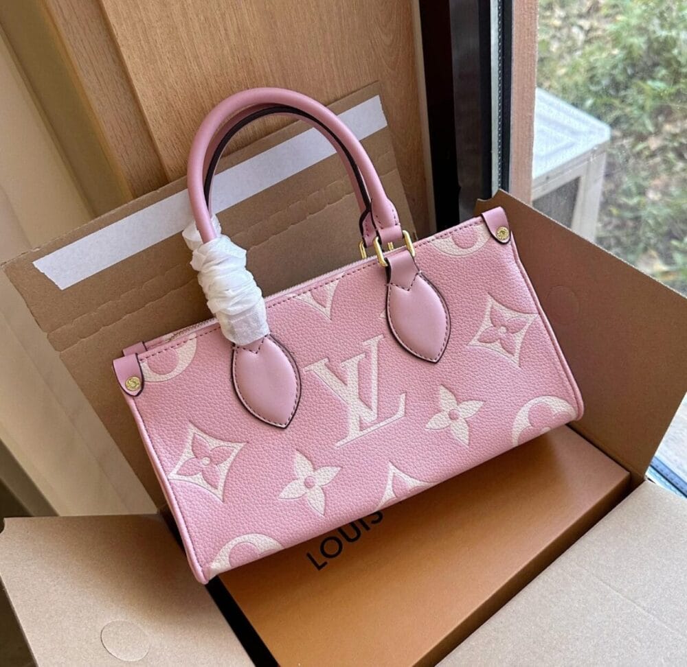 LV On the Go Monogram Medium Leather Bag
