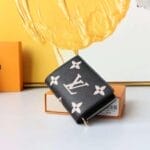 LV Black Flower Women Wallet